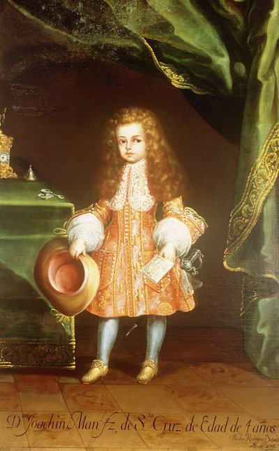 Portrait of the Child, Joaquín Manuel Fernández de Santa Cruz by Nicolás Rodríguez Juárez